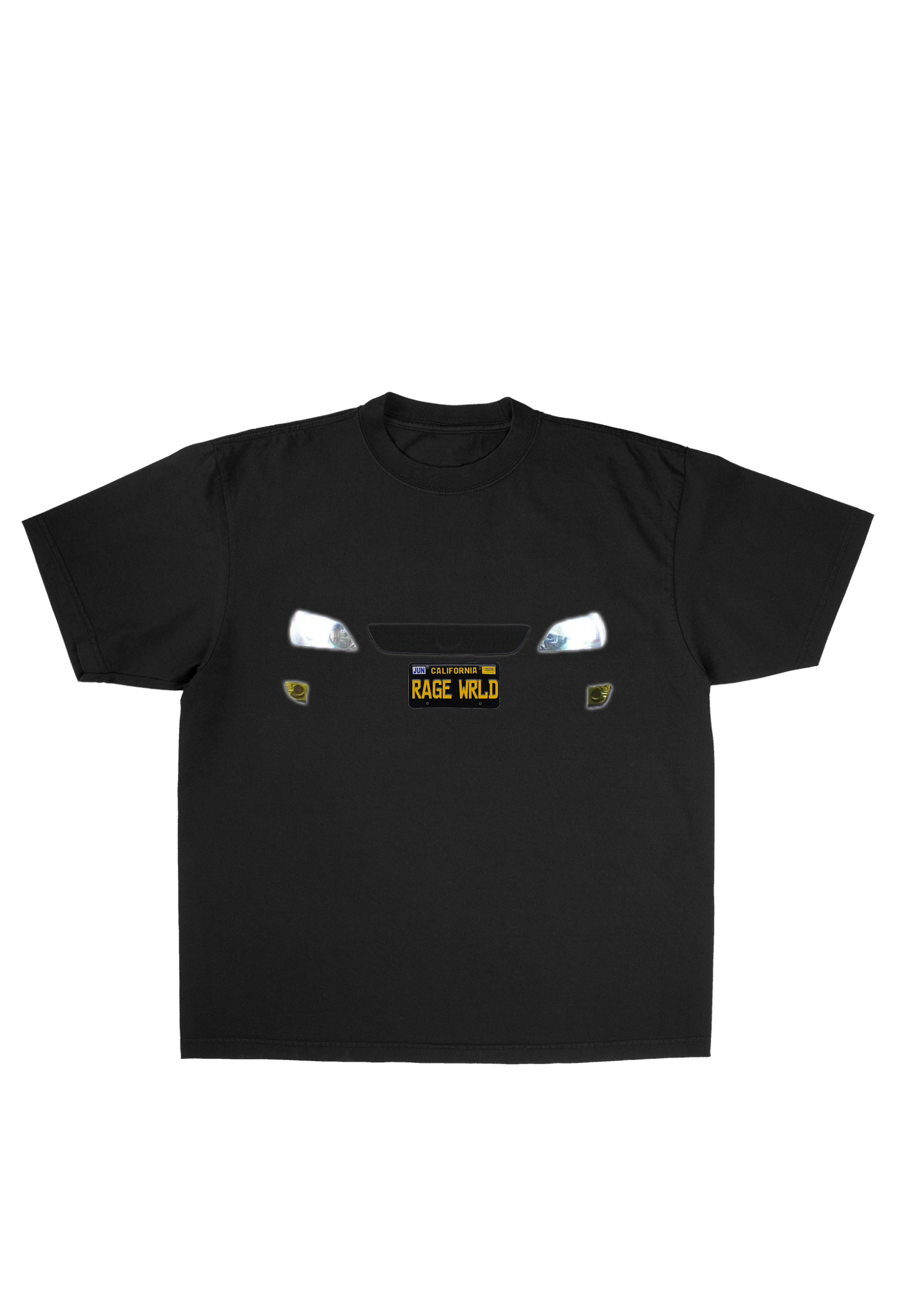 License Plate Tee Black