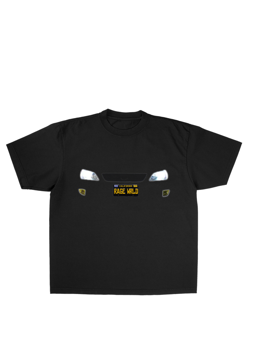 License Plate Tee Black